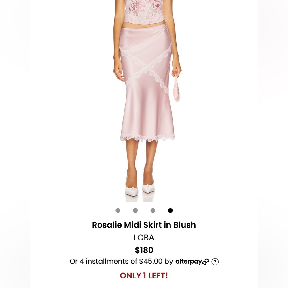 Pink Champagne Midi skirt from LOBA by Cindy Kimberly on REVOLVE